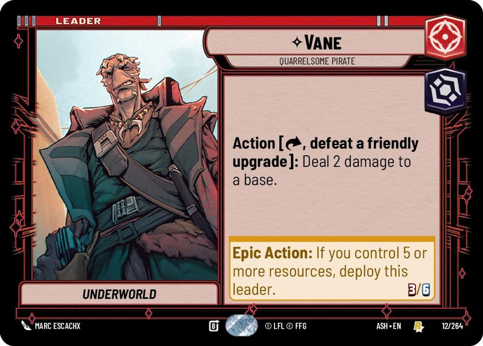 Vane - Quarrelsome Pirate
